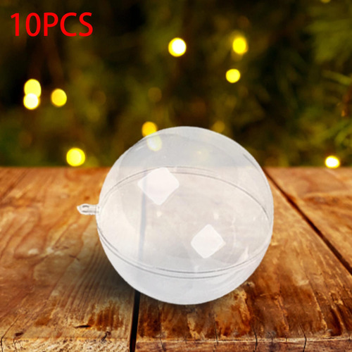 Juego De 10 Adornos Navideños Para De Navidad, Bolas De
