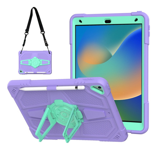 Funda De Ordenador Con Función Atril Morada Para iPad 10.2 2