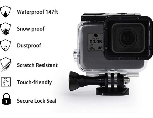 Case Carcasa Sumergible Para Gopro 7 6 5 Black Waterproof