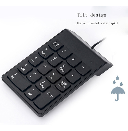 1 Teclado Numérico Usb Cable Delgado Mini Número