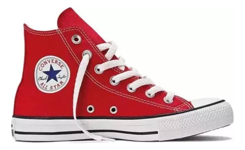 Zapatillas Converse All Star Chuck Taylor High Top color rojo - adulto 6.5 US