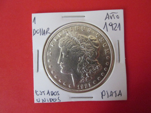 Moneda Morgan 1 Dollar Estados Unidos Plata Año 1921