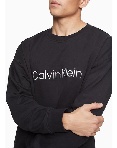 Polerón Negro De Hombre Calvin Klein