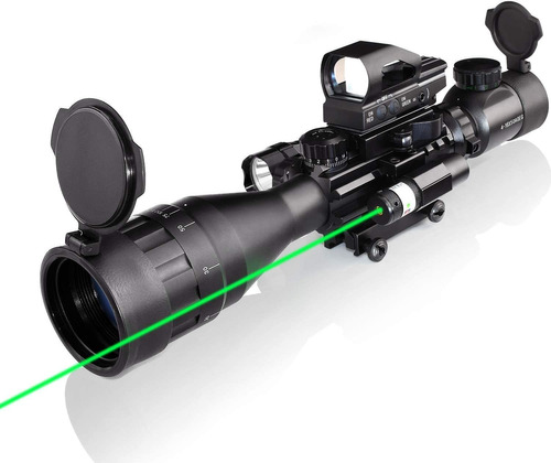 4-16x50ao - Alcance De Rifle Dual Iluminado Con Vista Láser 