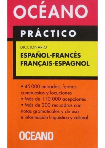 * Diccionario Frances Español Francais Espagnol * Oceano  15
