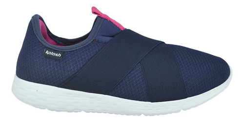 Tenis Feminino Slipon Elástico Tecido Kolosh K8358 Azul