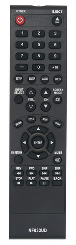 Control Remoto Vinabty Nf033ud Sylvania Emerson Tv Dvd Pl...