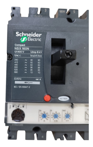 Disjuntor Nsx160n Micrologic 2.2g 160a 3p - Schneider