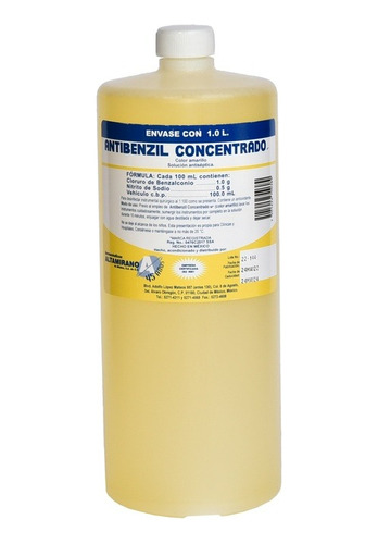 Desinfectante Antibenzil Amarillo / Un Litro /altamirano