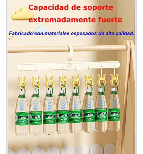 3pc 24 Clips Ganchos Para Calcetín 360° Ajustable Perchas