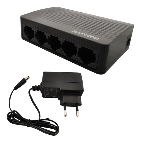 Segmentador De Rede Switch C/5 Portas 10/100mbps Multilaser
