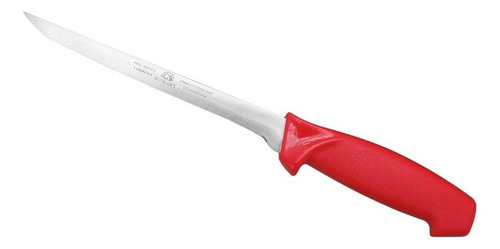 Cuchillo Para Deshuesar Profesional De Acero 7 Pulgadas Color Rojo