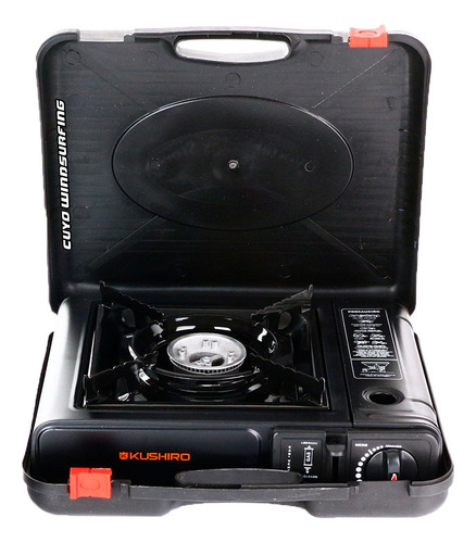 Anafe Portátil Dual Gas Envasado Butano Camping Kushiro