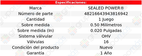 Set Metales Biela 0.50 Yukon Xl1500 00 A 06 Sealed Power