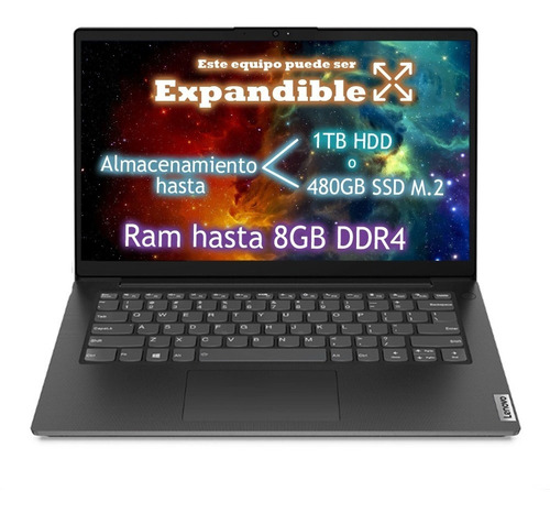 Notebook V-Series V14 14" black 128GB SSD - Intel Celeron - Excelente (Reacondicionado)