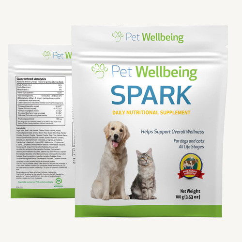 Pet Wellbeing Spark Daily Nutritional Greens Superfood Para