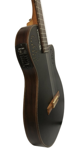 Guitarra Electroacustica La Alpujarra 300kec Negra Mate