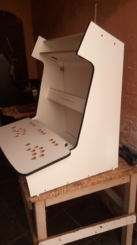 Imagem 2 de 4 de Gabinete Bartop Fliperama Evo Xr 70 Cm Mdf Ja Na Cor
