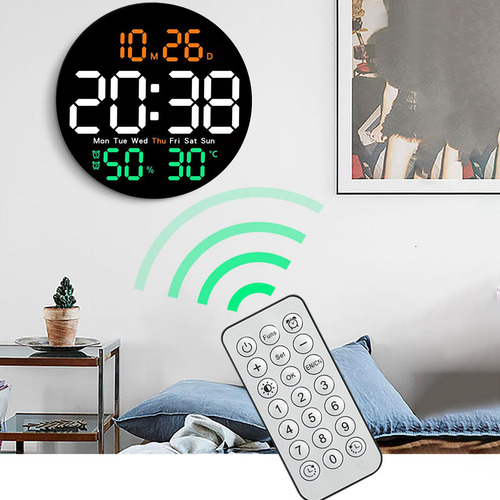 Reloj De Pared Digital Reloj Despertador Digital Multicolor