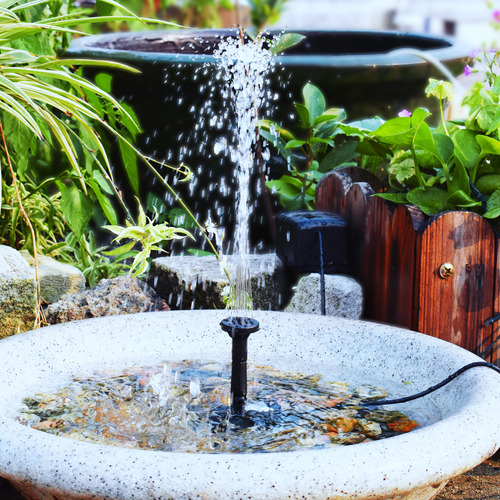 Kit De Bomba De Fuente Con Energía Solar Para Jardín, Estanq