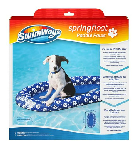 Swimways Spring Float Paddle Paws Dog Pool Float.