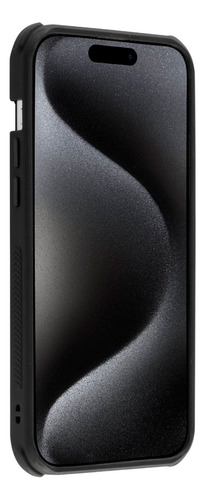 Protector Pure Gear Dualtek Clear Magsafe Negro Para iPhone