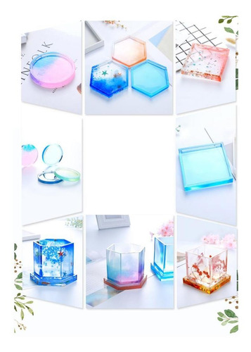 Imagen 4 de 12 de Molde De Silicona Para Posavasos De Resina Epóxica, 6 Pzs.