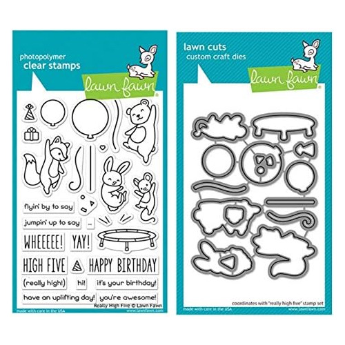 Really High Five 4x6 Clear Stamp Set And Coordina...