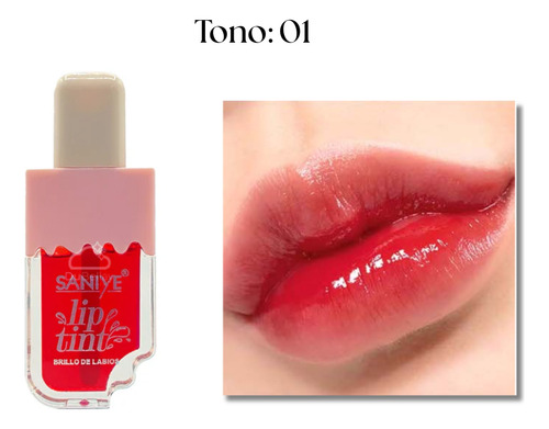 Tinta De Labios Botellita Paleta De Helado Brillante