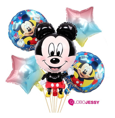 Globos De Mickey Or Minnie Con Helio
