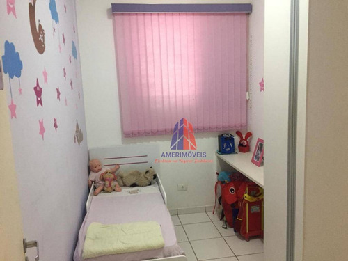 Apartamento Com 3 Dormitórios À Venda, 60 M² Por R$ 220.000 - Residencial Colina Azul - Parque Universitário - Americana/sp - Ap0781