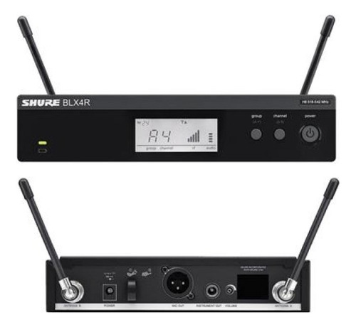 Receptor De Rack Shure Blx4r P/sistema Inalámbrico Serie Blx