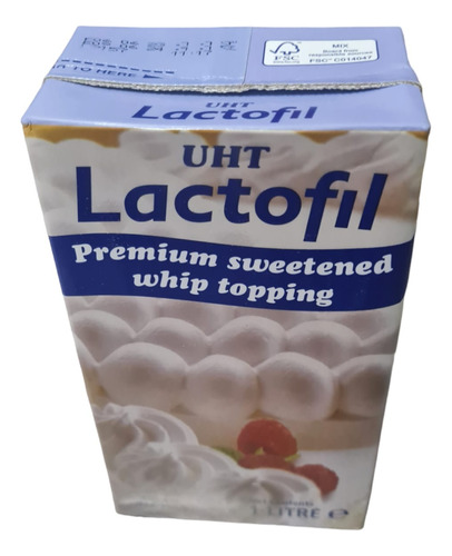 Crema Vegetal Lactofil 1 L , Pack 2 Unidades