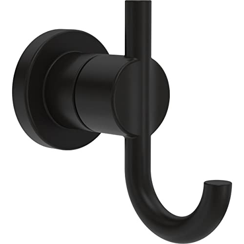 Nic35-mb Nicoli Towel Hook In Matte Black