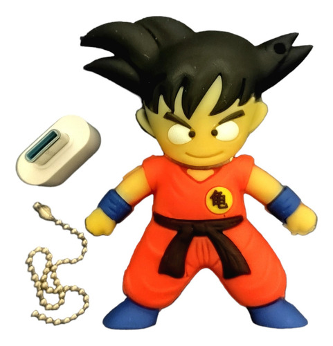 Kit Memoria Usb 1 Tb (un Terabyte) Goku + 1 Adaptador Otg Color Naranja Goku1tb