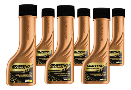 Kit 06 Un Condicionador De Metais Graffeno Dnk 50ml