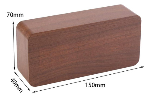 Despertador Digital De Madera De Tomotato Con Puertos De Car