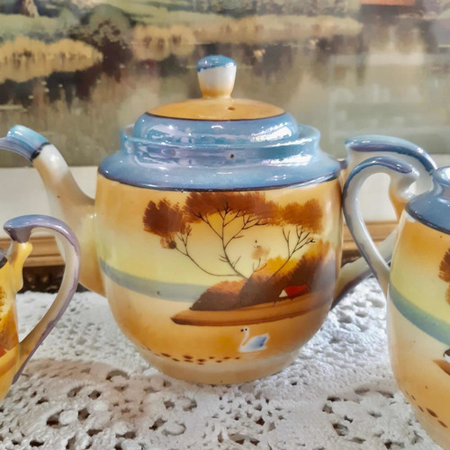 Imagen 4 de 11 de Juego De Té De Porcelana De Japón Cáscara De Huevo