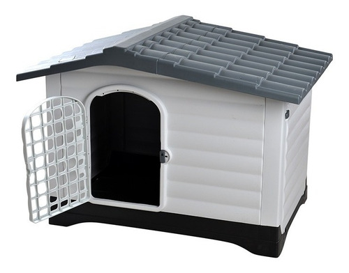 Casa Térmica Para Perro Mascota Resistente 111x84x80cm 10129 Color Gris Oscuro