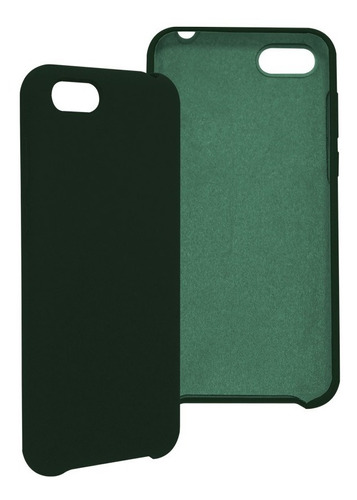 Funda Ghia De Silicon Color Verde Con Mica Para Huawei Y5