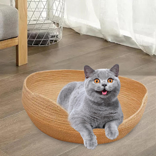 Cesta Para Cama De Gato, Rascador De Gato S Marrón