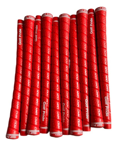 Grip Golfpride Goma Standard X 10 Und Color: Rojo