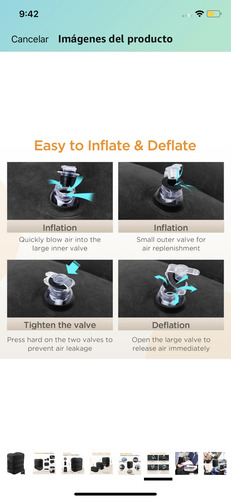 Almohada Inflable Para Reposapiés Para Viaje,almohada De Vi