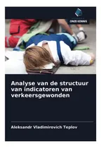 Comprar Libro: Analyse Van De Structuur Van Indicatoren Van Verkeers