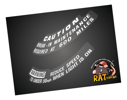 Calcos Honda 650 Custom / Instrumental X 2