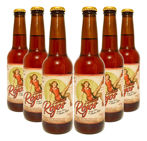 Six Pack Cerveza Ramuri Zapatitos Rojos 355ml