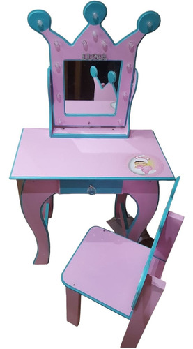 Maquilladores Infantiles Pintados + Luz Led + Asiento