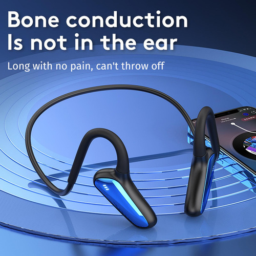 L Auriculares Inalámbricos De Conducción Ósea Azules