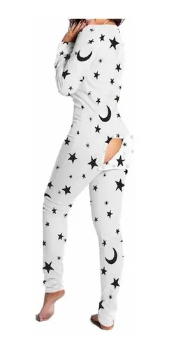 Pijama enterizo con abertura trasera best sale
