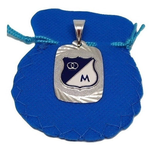 Dije Medalla Millonarios Fc  Plata 925 Italiana Unisex 00346